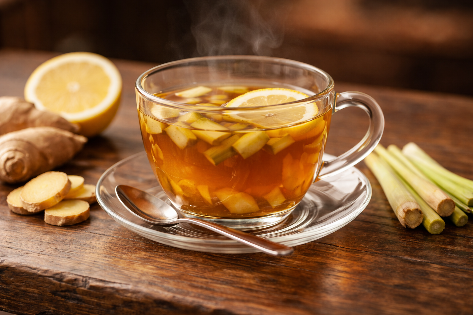 Ginger, lemongrass, Lemon Tea 